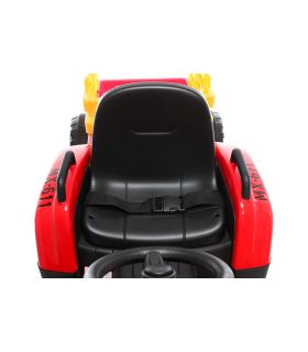 12V Tracteur avec remorque Rouge - Tracteur Electrique Pour Enfants