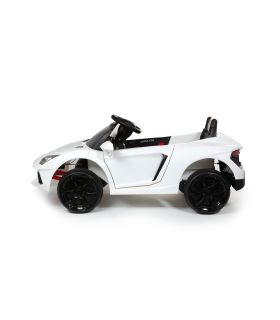 Roadster 12V Style Lambo Blanc - Voiture Electrique Pour Enfants