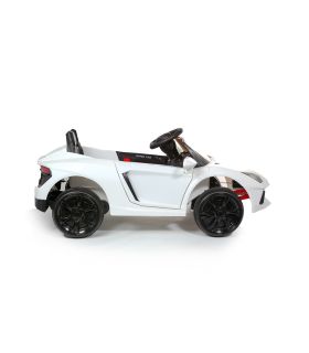 Roadster 12V Style Lambo Blanc - Voiture Electrique Pour Enfants