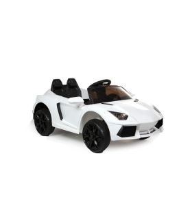 Roadster 12V Style Lambo Blanc - Voiture Electrique Pour Enfants