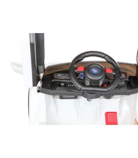 Roadster 12V Style Lambo Blanc - Voiture Electrique Pour Enfants
