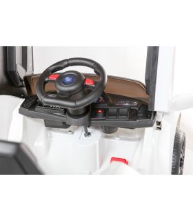 Roadster 12V Style Lambo Blanc - Voiture Electrique Pour Enfants