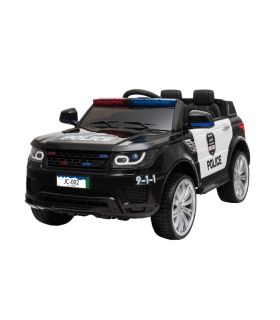 Voiture Police 12V Noir - Voiture Electrique Pour Enfants