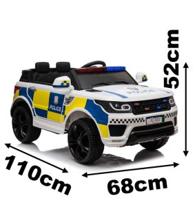 Voiture Police 12V Noir - Voiture Electrique Pour Enfants