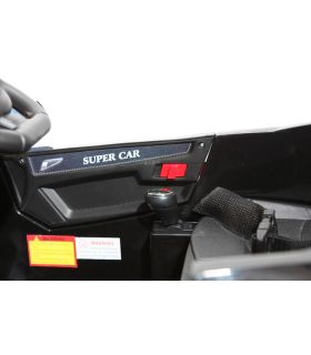 Roadster 12V Style Lambo Noire - Voiture Electrique Pour Enfants