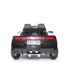 Roadster 12V Style Lambo Noire - Voiture Electrique Pour Enfants