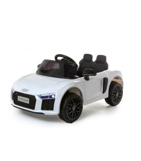 12V Audi R8 Spyder Blanc sous licence - Voiture Electrique Pour Enfants