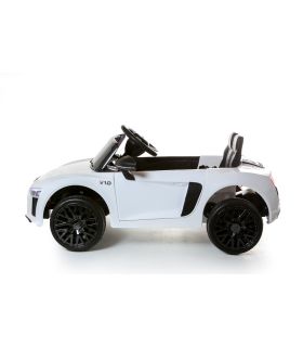 12V Audi R8 Spyder Blanc sous licence - Voiture Electrique Pour Enfants