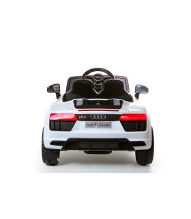 12V Audi R8 Spyder Blanc sous licence - Voiture Electrique Pour Enfants
