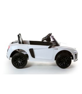 12V Audi R8 Spyder Blanc sous licence - Voiture Electrique Pour Enfants