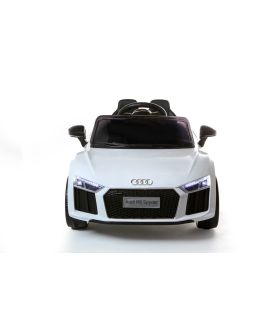 12V Audi R8 Spyder Blanc sous licence - Voiture Electrique Pour Enfants