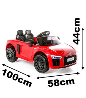12V Audi R8 Spyder Blanc sous licence - Voiture Electrique Pour Enfants