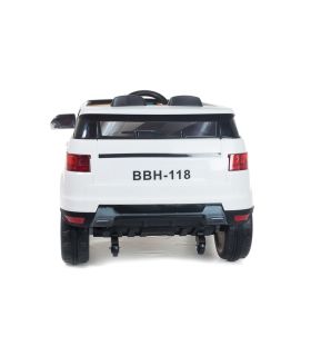 4x4 Blanc Sport Coupe 12V Style Range - Voiture Electrique Pour Enfants