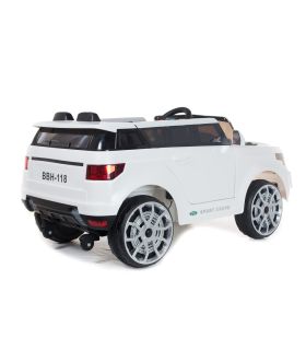 4x4 Blanc Sport Coupe 12V Style Range - Voiture Electrique Pour Enfants