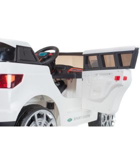 4x4 Blanc Sport Coupe 12V Style Range - Voiture Electrique Pour Enfants