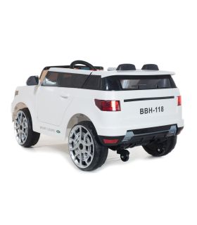 4x4 Blanc Sport Coupe 12V Style Range - Voiture Electrique Pour Enfants