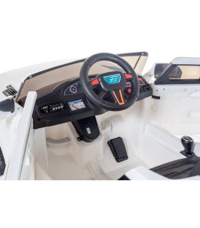 4x4 Blanc Sport Coupe 12V Style Range - Voiture Electrique Pour Enfants