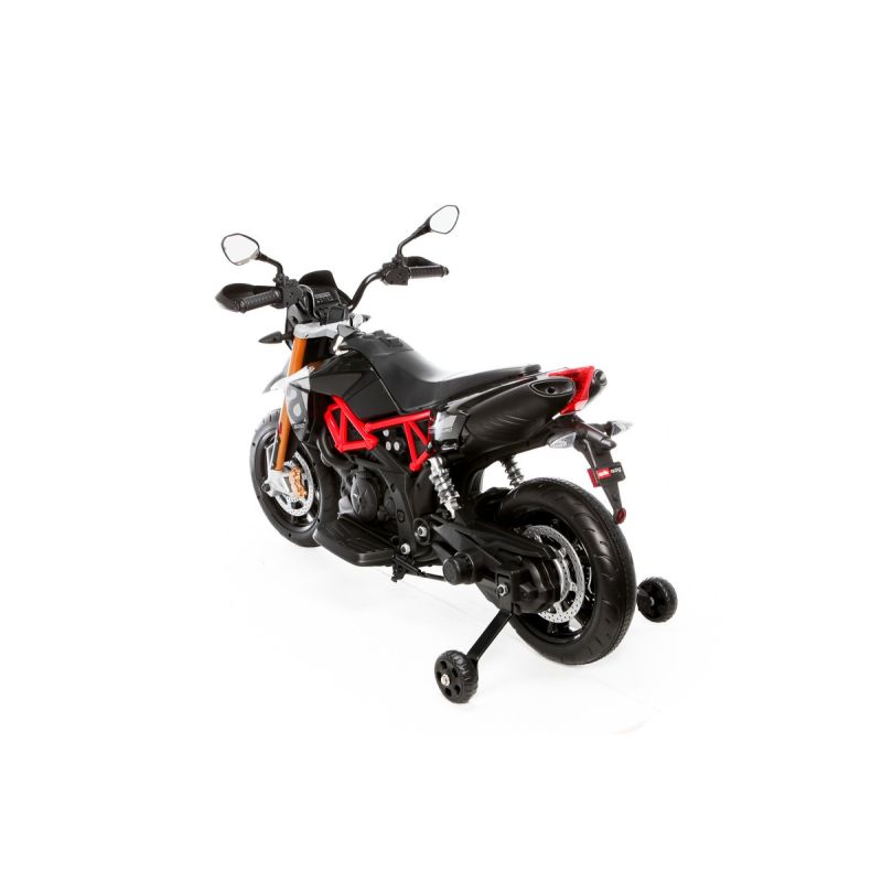 licensed aprilia dorsoduro 900 12v ride on motorbike