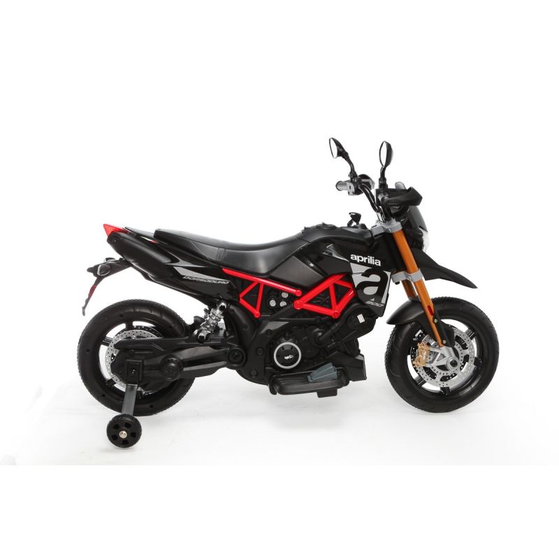 licensed aprilia dorsoduro 900 12v ride on motorbike