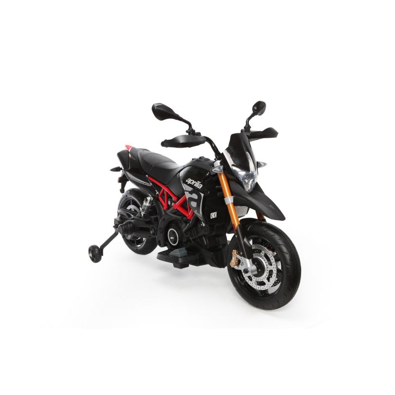 licensed aprilia dorsoduro 900 12v ride on motorbike