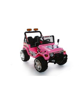 4x4 12V 2- Places Rose - Voiture Ã‰lectrique Pour Enfants