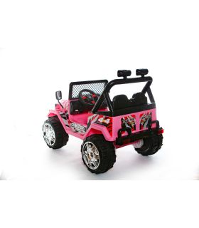 4x4 12V 2- Places Rose - Voiture Ã‰lectrique Pour Enfants