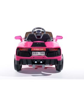 Roadster 12V Style Lambo Rose - Voiture Electrique Pour Enfants