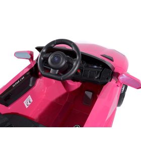 Roadster 12V Style Lambo Rose - Voiture Electrique Pour Enfants