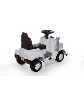 Camion Porteur 6V - Camion Electrique Pour Enfants Blanc