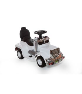 Camion Porteur 6V - Camion Electrique Pour Enfants Blanc
