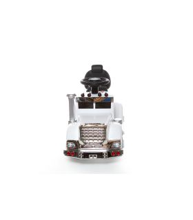 Camion Porteur 6V - Camion Electrique Pour Enfants Blanc