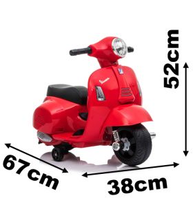 6V Scooter Vespa sous licence Rose