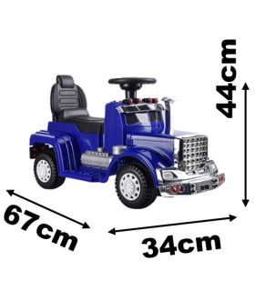 Camion Porteur 6V - Camion Electrique Pour Enfants Noir