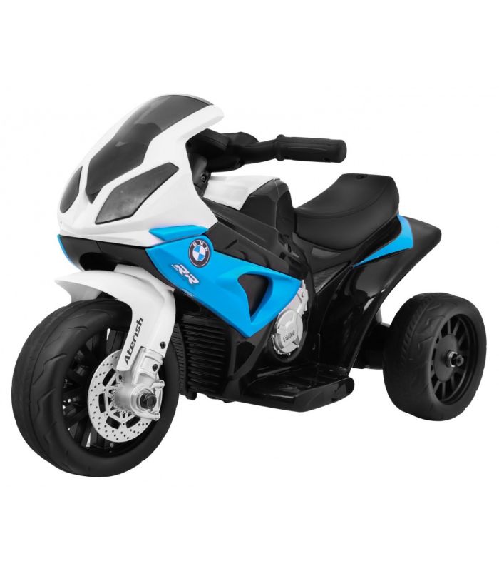 Moto électrique 6V BMW Racing 1000 Bleu - Pack Cuir