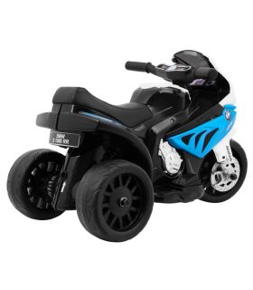 Moto électrique 6V BMW Racing 1000 Bleu - Pack Cuir