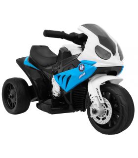 Moto électrique 6V BMW Racing 1000 Bleu - Pack Cuir