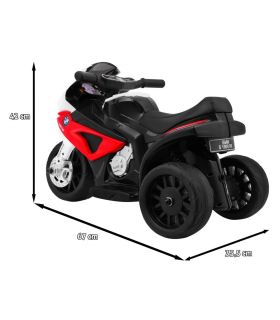 Moto électrique 6V BMW S1000RR Rouge- Pack Cuir