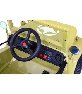 Voiture électrique 12V Jeep Retro Desert - Pack Luxe