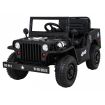 Voiture électrique 12V Jeep Retro Noire - Pack Luxe