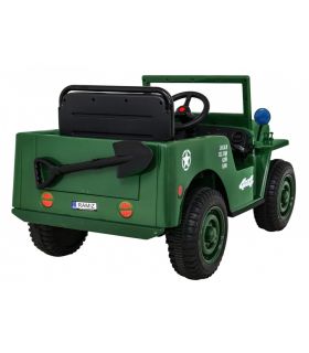 Voiture électrique 12V Jeep Retro Militaire - Pack Luxe