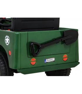 Voiture électrique 12V Jeep Retro Militaire - Pack Luxe