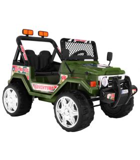 Voiture électrique 2 places 12V Jeep SafariArmy - Pack Evo