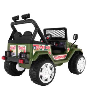 Voiture électrique 2 places 12V Jeep SafariArmy - Pack Evo