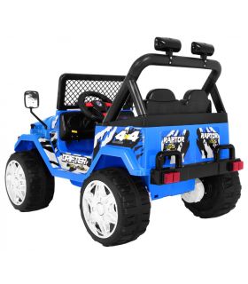 Voiture électrique 2 places 12V Jeep SafariBleu - Pack Evo