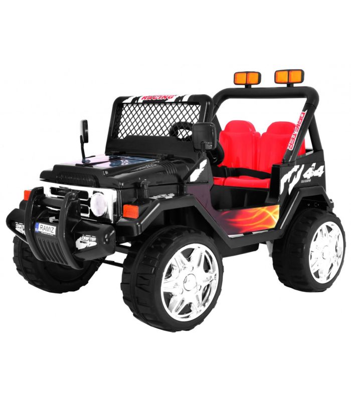 Voiture électrique 2 places 12V Jeep SafariNoire - Pack Evo