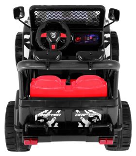Voiture électrique 2 places 12V Jeep SafariNoire - Pack Evo