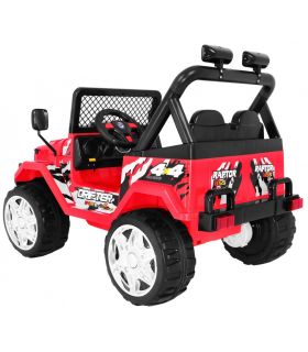 Voiture électrique 2 places 12V Jeep SafariRouge - Pack Evo