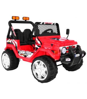 Voiture électrique 2 places 12V Jeep SafariRouge - Pack Evo