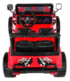 Voiture électrique 2 places 12V Jeep SafariRouge - Pack Evo