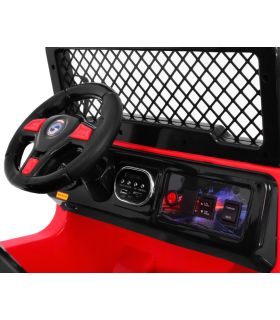 Voiture électrique 2 places 12V Jeep SafariRouge - Pack Evo